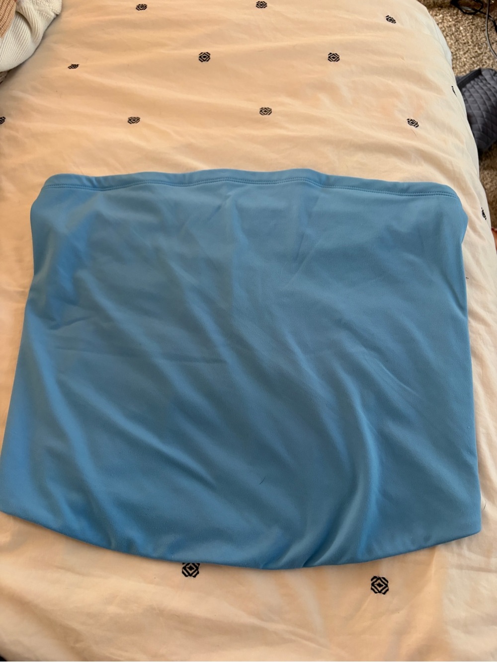 wild fable Strapless Crop Top in Sky Blue